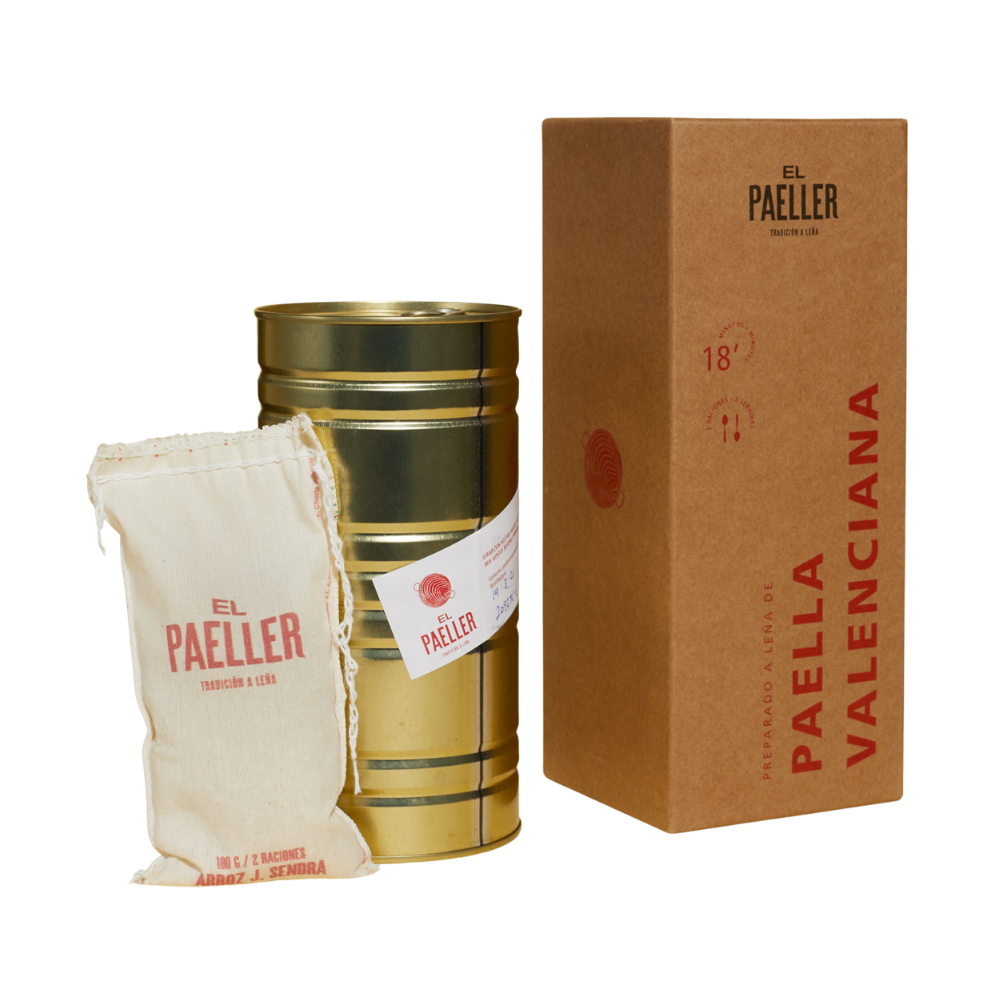 Paella Valenciana - El Paeller -Fleisch und Gemüse Paella für Zwei
