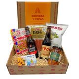 cerveza y tapas geschenkkörb 