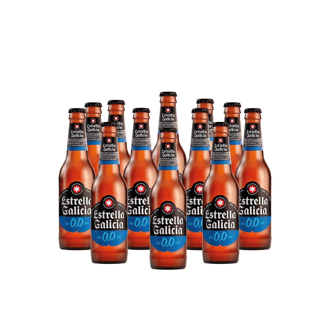 Cerveza Estrella Galicia 0.0 Cerveza Sin Alcohol 33cl x12