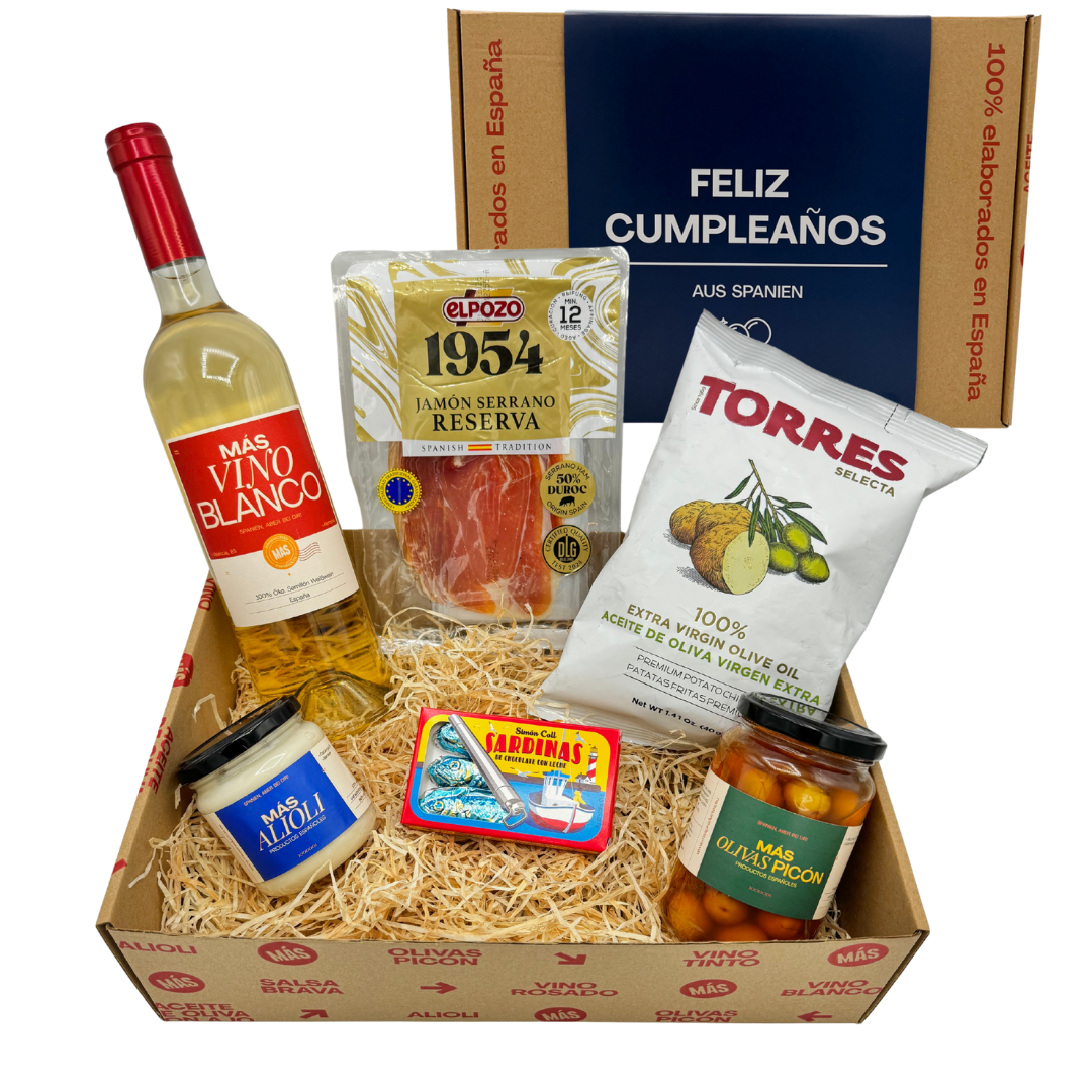 Geburtstaggeschenk Präsentkorb aus spanien