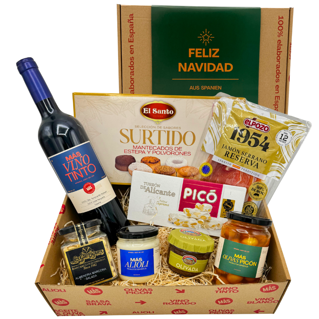 Feliz Navidad Geschenk Geschenkkörb Präsentkörb