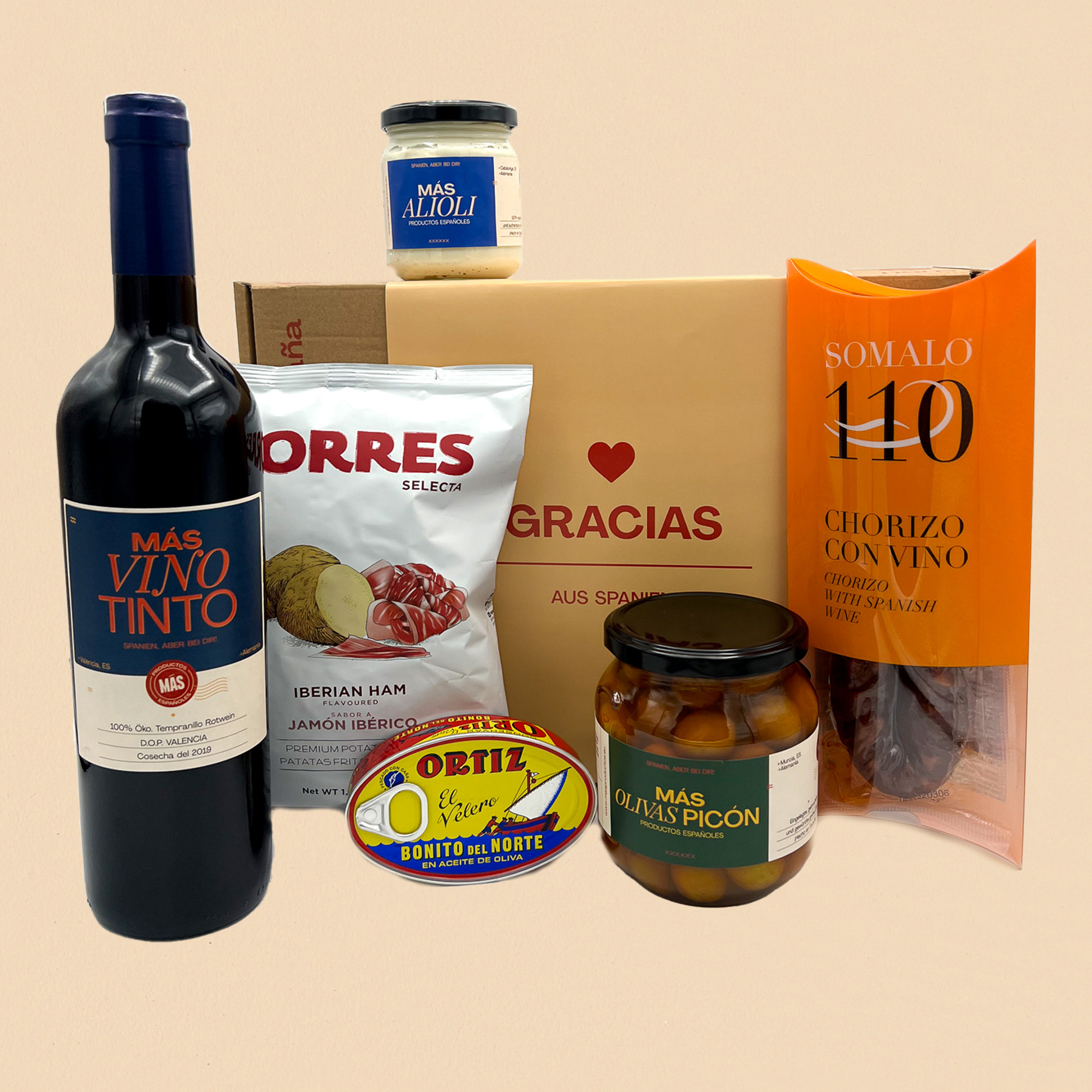 Gracias spanische Geschenkbox - Spanische Tapas Spezialitäten