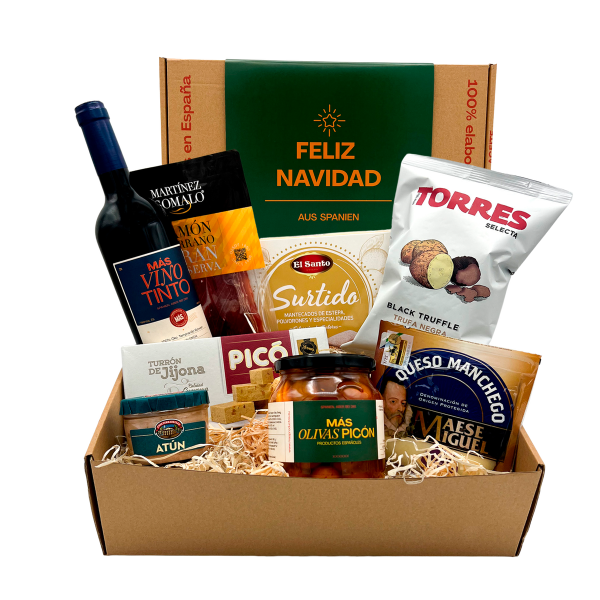 Weihnachtsbox Spanische Geschenkbox "Feliz Navidad" - Weihnachts Delikatessen aus Spanien