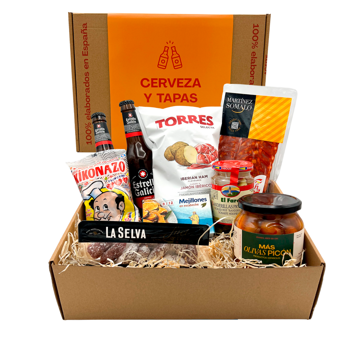 Cerveza y Tapas spanische Geschenkbox