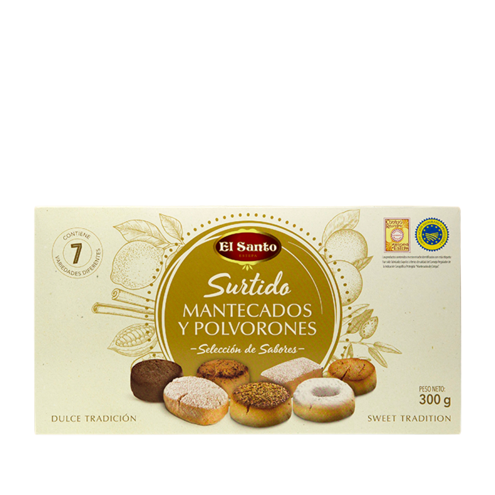 Mantecados y Polvorones El Santo Weihnachtsgebäck Spanien 600Gr