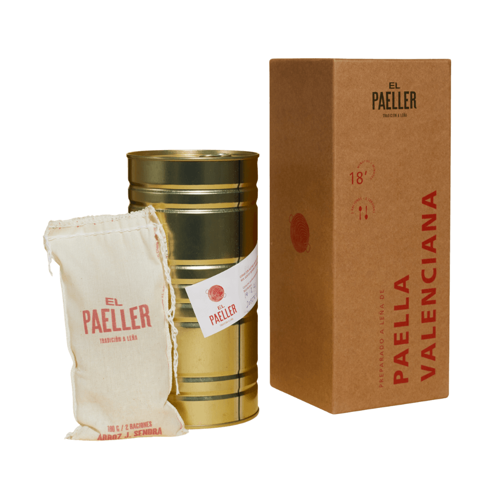Paella Valenciana - El Paeller -Fleisch und Gemüse Paella für Zwei