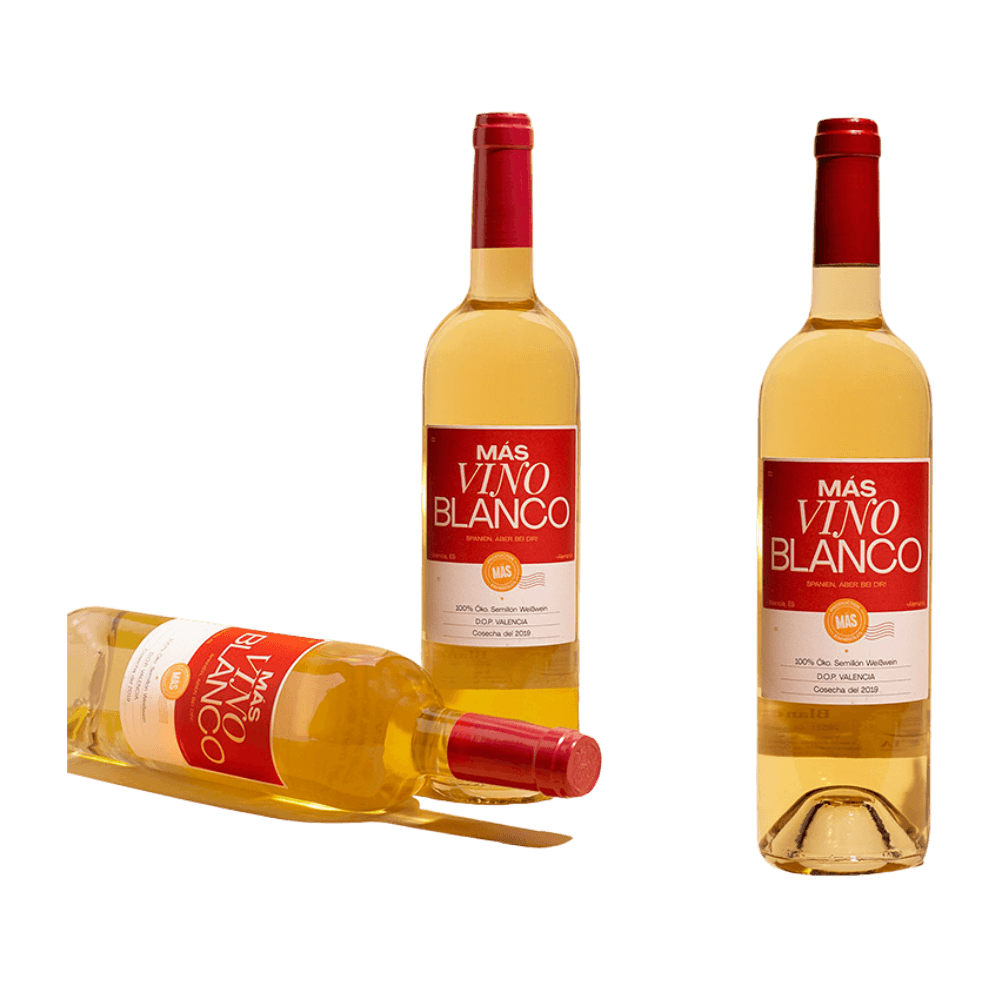 Más Vino Blanco. Weißwein. 3 x 75cl