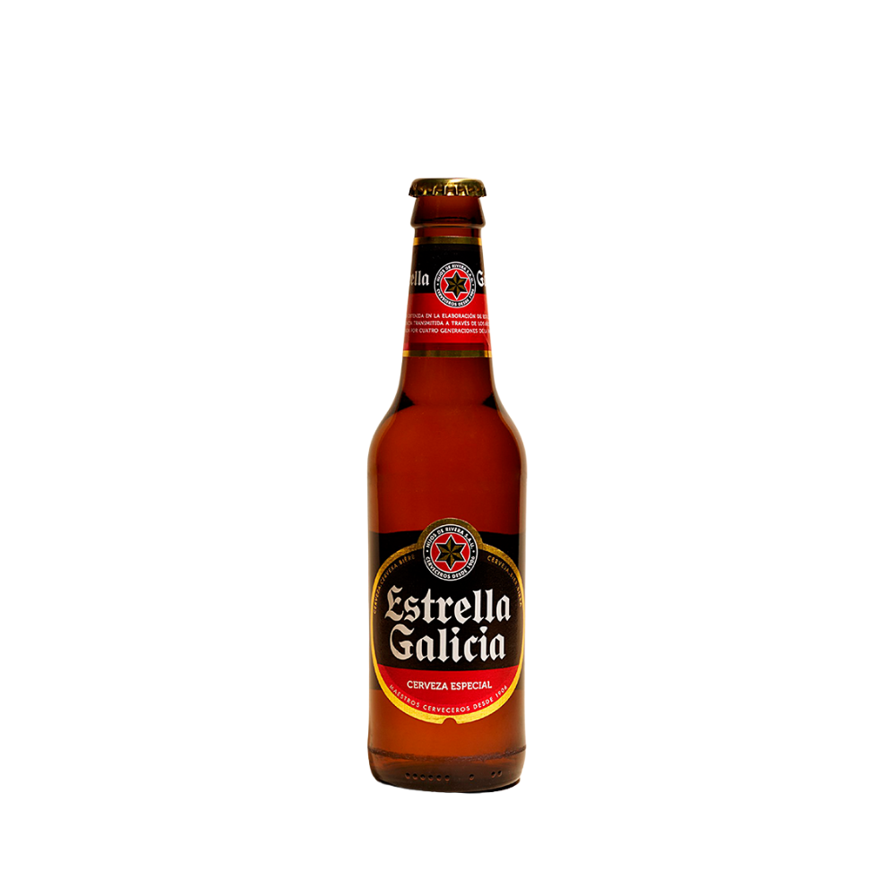 Cerveza Estrella Galicia. Bier 33cl