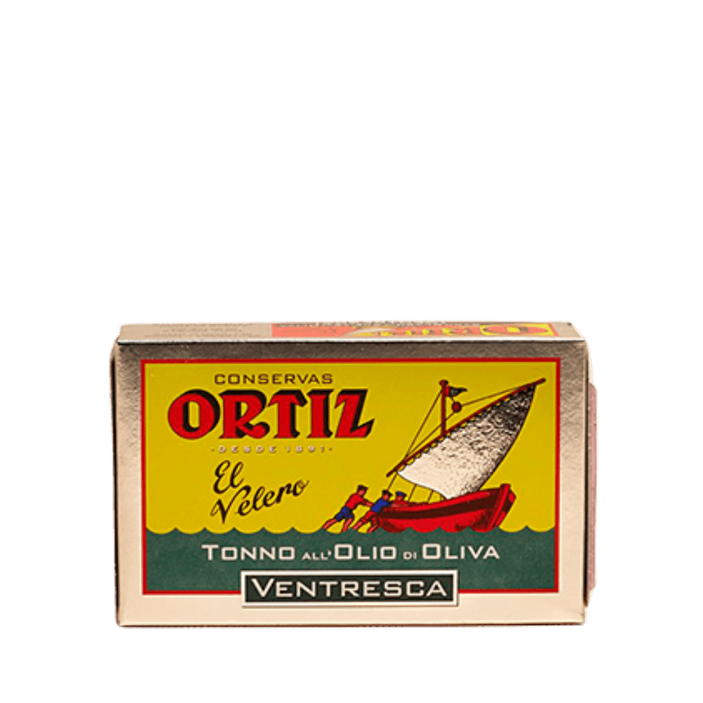 Ventresca / Bauchfleisch vom Thunfisch in Olivenöl 110g Ortiz