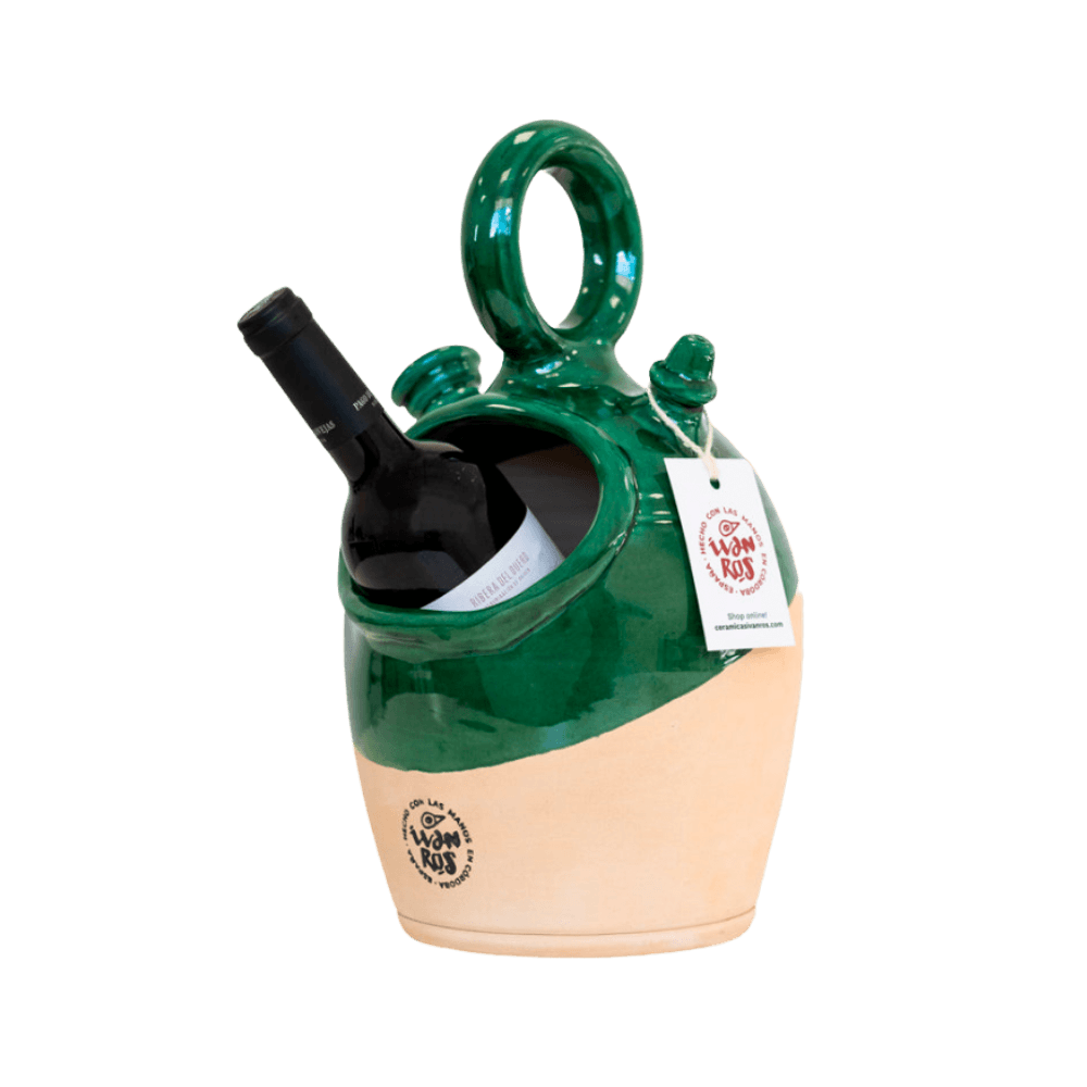 Handgemachter Flaschenkühler "Botijo" aus Ton