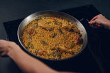 Paella Valenciana - El Paeller -Fleisch und Gemüse Paella für Zwei