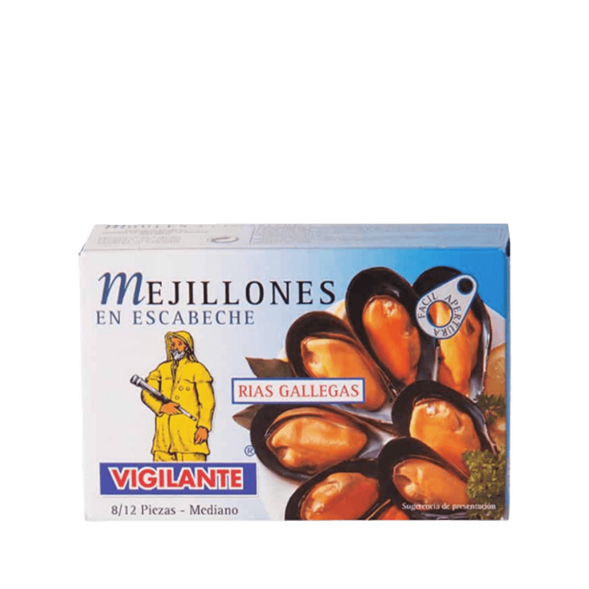 Mejillones Vigilante en escabeche 115g 8/12 piezas