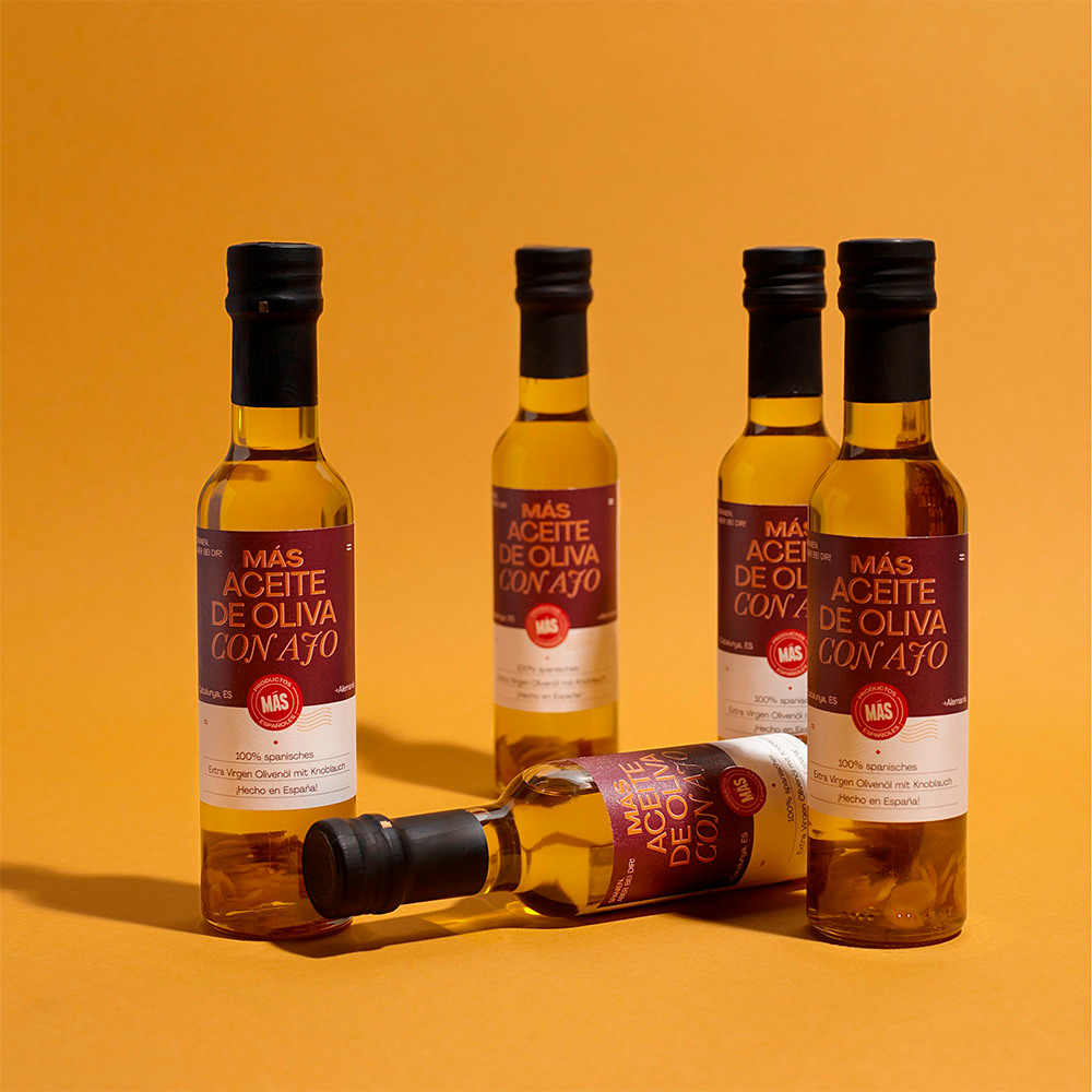 Más Olivenöl Virgen Extra mit Knoblauch 250ml