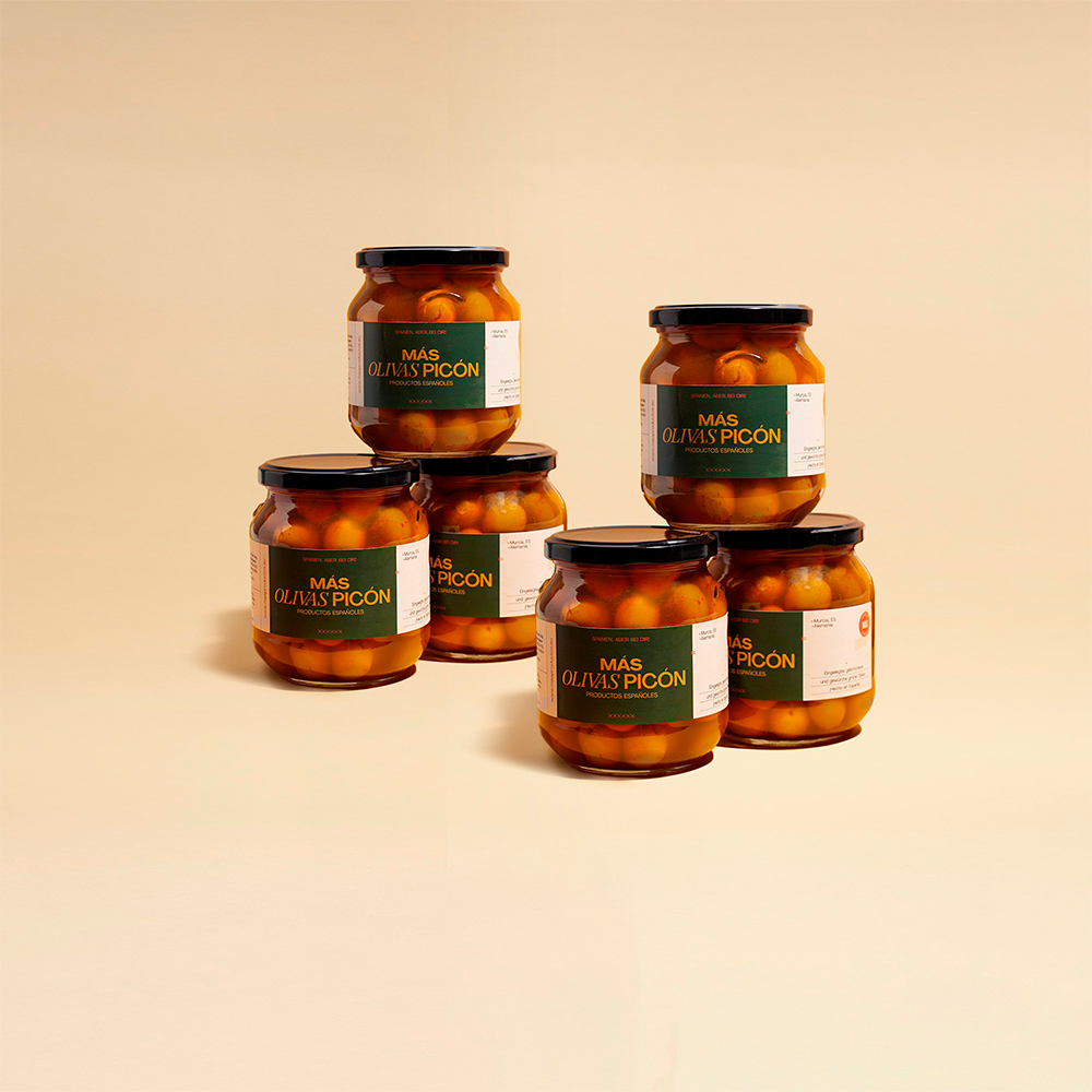 Más Olivas Picón. Eingelegte Grüne Oliven 6 x 650g
