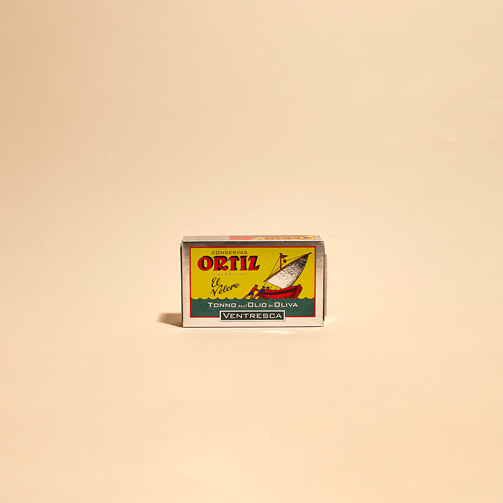 Ventresca / Bauchfleisch vom Thunfisch in Olivenöl 110g Ortiz